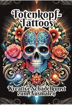 Totenkopf-Tattoos: Kreative Schädelkunst zum Ausmalen 1