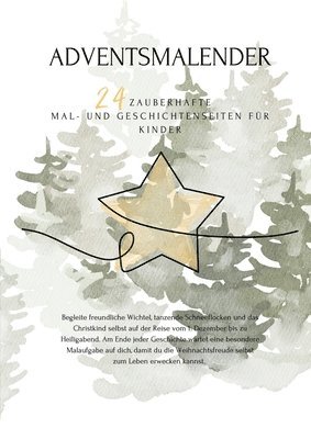 bokomslag Sternengeflüster - der Adventsmalender: Ein zauberhaftes Mal- und Geschichtenbuch vom 1. Dezember bis zu Heiligabend. Entdecke und gestalte die zauber