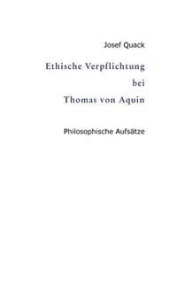 bokomslag Ethische Verpflichtung bei Thomas von Aquin