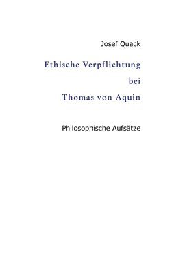 bokomslag Ethische Verpflichtung bei Thomas von Aquin