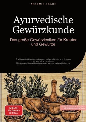 bokomslag Ayurvedische Gewürzkunde: Das große Gewürzlexikon für Kräuter und Gewürze: Traditionelle Gewürzmischungen selber mischen und Aromen harmonisch k