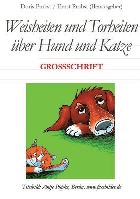 Weisheiten und Torheiten über Hund und Katze: Text in GROSSSCHRIFT 1