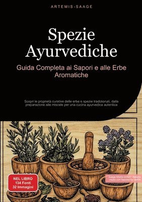 bokomslag Spezie Ayurvediche: Guida Completa ai Sapori e alle Erbe Aromatiche: Scopri le proprietà curative delle erbe e spezie tradizionali, dalla preparazione