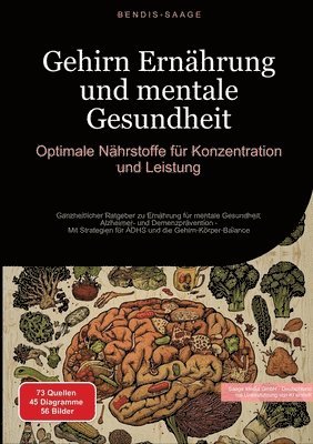 bokomslag Gehirn Ernährung und mentale Gesundheit: Optimale Nährstoffe für Konzentration und Leistung: Ganzheitlicher Ratgeber zu Ernährung für mentale Gesundhe