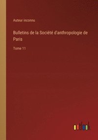 bokomslag Bulletins de la Société d'anthropologie de Paris
