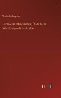 bokomslag De l'analyse infinitsimale; tude sur la mtaphysique de haut calcul