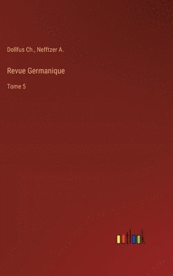 bokomslag Revue Germanique