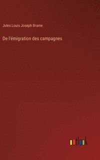 bokomslag De l'migration des campagnes