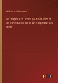 bokomslag De l'origine des formes grammaticales et de leur influence sur le dveloppement des ides