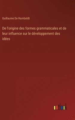 bokomslag De l'origine des formes grammaticales et de leur influence sur le développement des idées
