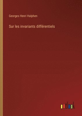 bokomslag Sur les invariants différentiels