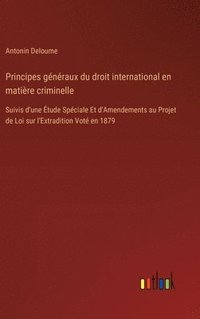 bokomslag Principes gnraux du droit international en matire criminelle