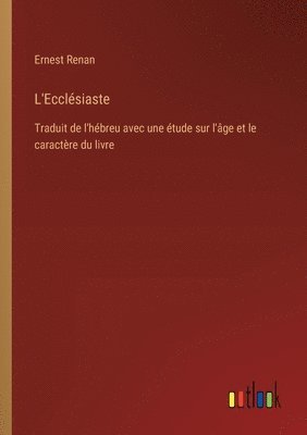 Ernest Renan - L'Ecclésiaste, Häftad