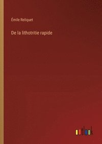 bokomslag De la lithotritie rapide