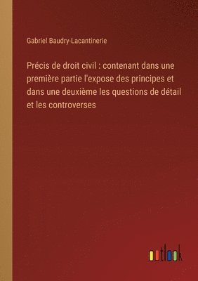 bokomslag Précis de droit civil