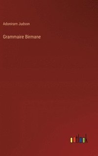 bokomslag Grammaire Birmane