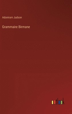 bokomslag Grammaire Birmane