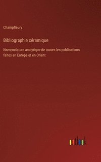 bokomslag Bibliographie céramique