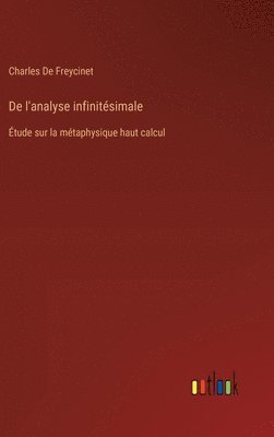 bokomslag De l'analyse infinitsimale