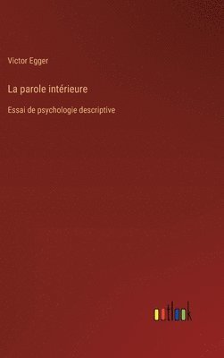 bokomslag La parole intrieure