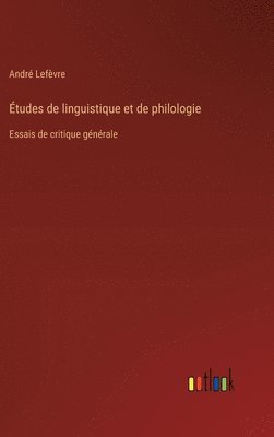 bokomslag tudes de linguistique et de philologie