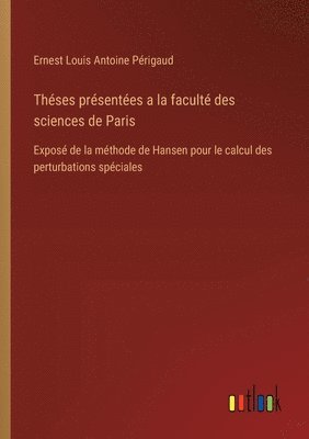 bokomslag Théses présentées a la faculté des sciences de Paris