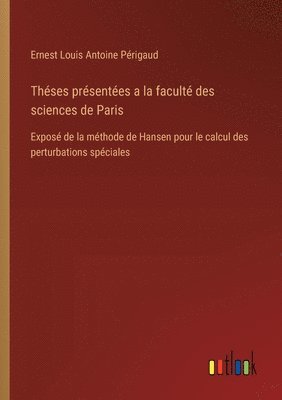 bokomslag Thses prsentes a la facult des sciences de Paris