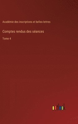 bokomslag Comptes rendus des sances