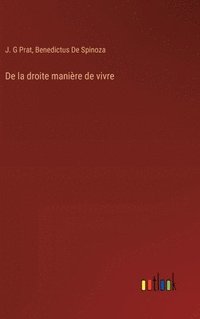 bokomslag De la droite manire de vivre