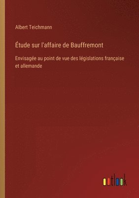 Étude sur l'affaire de Bauffremont