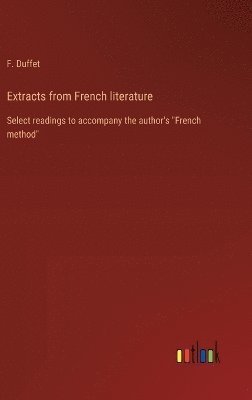 bokomslag Extracts from French literature