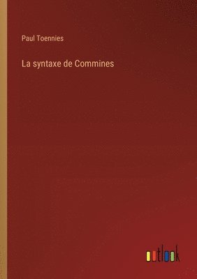 syntaxe de Commines