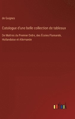 bokomslag Catalogue d'une belle collection de tableaux