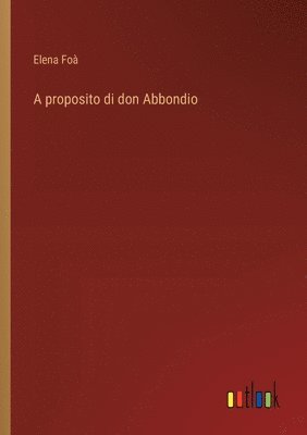 bokomslag proposito di don Abbondio