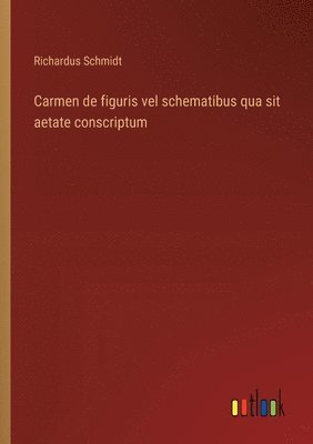 bokomslag Carmen de figuris vel schematibus qua sit aetate conscriptum