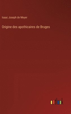 bokomslag Origine des apothicaires de Bruges