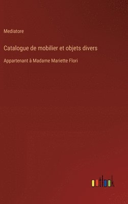 Catalogue de mobilier et objets divers 1