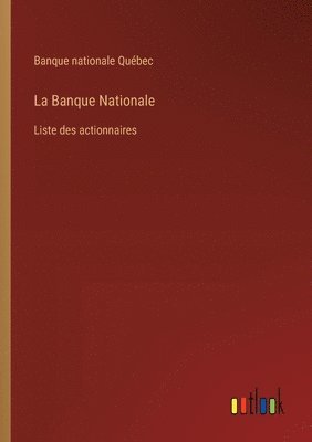bokomslag Banque Nationale