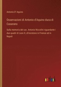 bokomslag Osservazioni di Antonio d'Aquino duca di Casarano