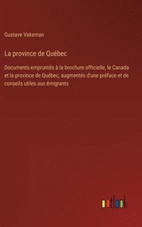 bokomslag La province de Qubec