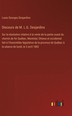 bokomslag Discours de M. L.G. Desjardins