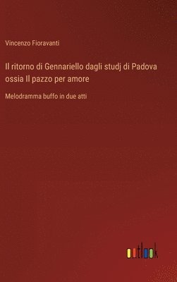 bokomslag Il ritorno di Gennariello dagli studj di Padova ossia Il pazzo per amore