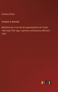 bokomslag Amore e dovere