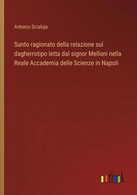 bokomslag Sunto ragionato della relazione sul dagherrotipo letta dal signor Melloni nella Reale Accademia delle Scienze in Napoli