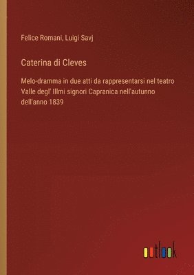 bokomslag Caterina di Cleves