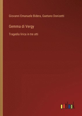 bokomslag Gemma di Vergy