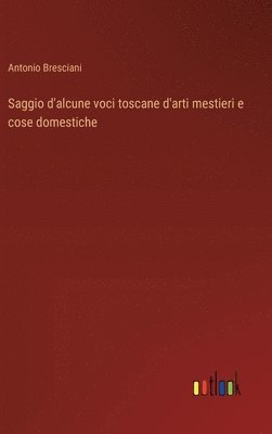 bokomslag Saggio d'alcune voci toscane d'arti mestieri e cose domestiche