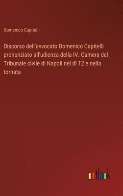 bokomslag Discorso dell'avvocato Domenico Capitelli pronunziato all'udienza della IV. Camera del Tribunale civile di Napoli nel d 12 e nella tornata