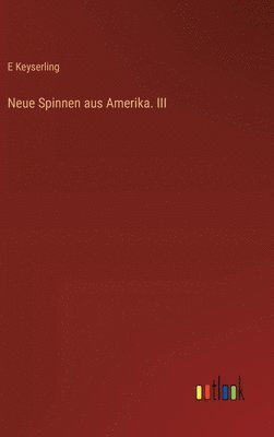 bokomslag Neue Spinnen aus Amerika. III