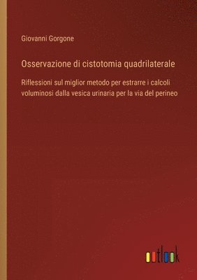 bokomslag Osservazione di cistotomia quadrilaterale